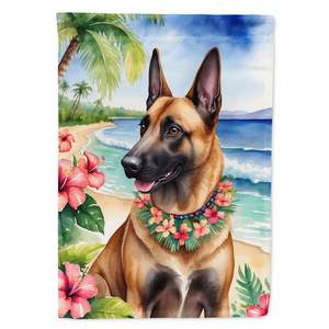 Belga Malinois Luau Garden Flag Multicolor Buzón Decorativo Yard Flag Banner Patio Obra de arte para macizos de flores Tamaño pequeño - Product Image 1