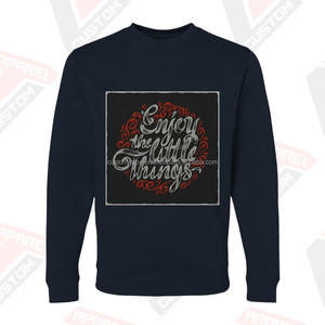 Sweat-shirt en coton délavé brodé personnalisé, style streetwear vintage pour hommes - Product Image 1