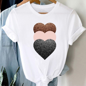 Camiseta de Mujer, Corte Ajustado, Cuello Redondo, Manga Corta, Tejido de Lana, Informal, Primavera/Verano - Product Image 6