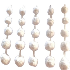 Accesorios para prendas de vestir, medidor de color azul y blanco con flecos y Pompón, 30 boleros, para la exportación de diamantes indios - Product Image 1