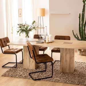 Mesa de comedor Vandana Solace Flux de madera de mango - Product Image 1