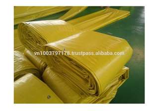 Superventas K-Tarp Viña OEM ODM Color amarillo Lona de PE de alta calidad Moldeado de corte personalizado de alta resistencia Origen de Vietnam - Product Image 5