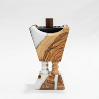 Quemador de incienso de madera de lujo, artesanal, estilo árabe e indio, para Bakhoor y Oud, decorativo, para todas las estaciones, tipo de madera personalizable NEHA