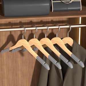 Wholesale Hangers High Quality Lotus Wooden Natural Brown Clothes Hanger wooden clothes hanger wholesale lotus wooden hanger - Product Image 4