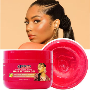 Nouveau design Gel coiffant infusé à l'huile d'olive 227g, brillance intense, contrôle des frisottis, gel pour tresses/twists, tenue forte pour tresses/locs/twists - Product Image 3