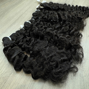 Extensions de cheveux vierges bouclés birmans et vietnamiens, couleur naturelle, pour femmes, prix de gros usine, cheveux de haute qualité - Product Image 4