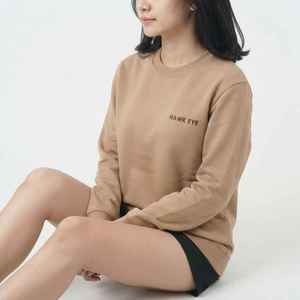เสื้อสเวตเตอร์คอกลมสีพื้นสำหรับผู้หญิง แขนยาว ผ้าฝ้ายถัก สวมใส่สบายๆ สำหรับฤดูใบไม้ร่วง - Product Image 5
