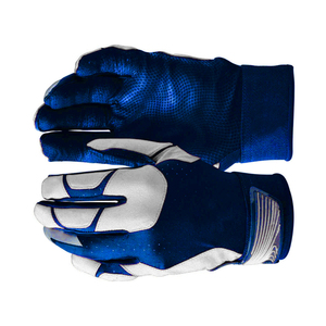 <b>Baseball</b> Batting <b>Gloves</b> Adjustable Comfortable Fit Leather Material Lightweight Durable Breathable Design - Product Image 4