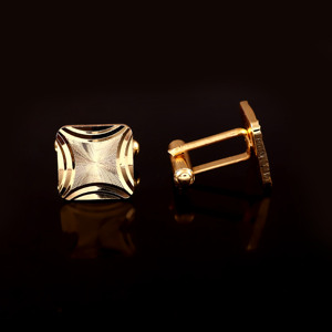 Gemelos Cuadrados de Platino Grabados para Hombre, Clásicos para Boda, Aniversario, Regalo para Novio, Día del Padre, Navidad, Fiesta, Camisa Formal - Product Image 2