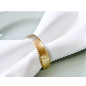 Top Trend Home Hotel <b>Table</b> Decoration Dinner Service Stylish Holder Handicrafts Copper Finishing Metal Napkin Ring - Product Image 1