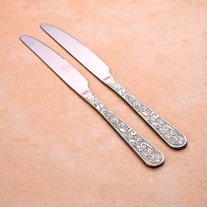 Artisan Edge Premium Stainless Steel <b>Knife</b> <b>Set</b> 2 High Quality <b>Sharp</b> Damascus Steel Blades for Cutting Custom Logo Metal Material - Product Image 4