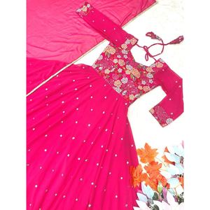 ชุดเดรสงานเต้นรำงานพรอมสีชมพูมีสไตล์แนวแฟชั่น - Product Image 3