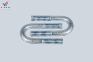 Boulon d'ancrage en U industriel structurel M16 zingué pour connexion de construction - Product Image 4