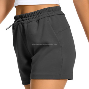 Vente chaude Shorts de plage d'été pour femmes 100% coton éponge meilleure qualité respirant multi-conception haute grande taille tailles personnalisées Logo - Product Image 3