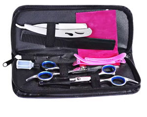 Ciseaux de coiffure 5.5/6.0 pouces en promotion, ciseaux de barbier pas chers, ciseaux à effiler, rasoir de coiffeur, ensemble d'outils de coupe de cheveux - Product Image 6