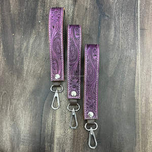 Nouveauté : Porte-clés de luxe en cuir de vachette véritable, fait main, avec dragonne personnalisée de haute qualité pour clés de voiture et bracelets pour femmes - Product Image 4