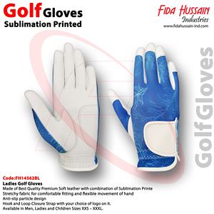 Premium Soft <b>Leather</b> <b>Ladies</b> Golf <b>Gloves</b> Sublimation Printed High Quality Custom Logo for Men - Product Image 6