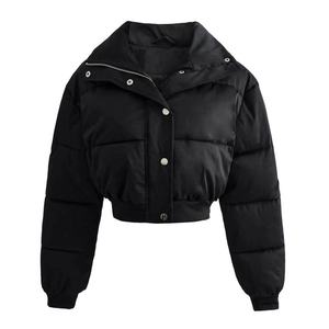 Chaquetas cortas de invierno con cremallera para mujer, modelo 2026, transpirables, acolchadas, tipo bomber, para mujer - Product Image 2