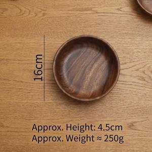 Tazón de Madera Maciza Hecho a Mano, Clásico, Sin Recubrimiento, para Servir, Cocina, Comedor, Frutas, Ensaladas, Bocadillos, Decoración para el Hogar - Product Image 4