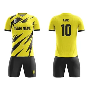 Uniformes de Fútbol al por Mayor, Conjunto de Camiseta y Pantalones Cortos Deportivos Transpirables Personalizados para Equipos Masculinos y Juveniles - Product Image 1