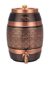 pure copper <b>water</b> stotage <b>container</b>/pot for daily hydration handmade copper bottle for health wellness - Product Image 3