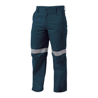 Pantalons de travail en coton respirant à haute visibilité pour hommes, bandes réfléchissantes personnalisées pour la sécurité routière, poches cargo, uniformes de travail