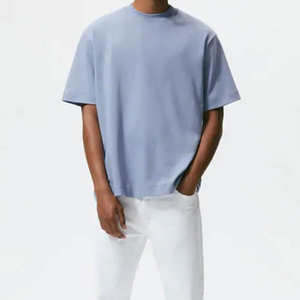 T-shirt pour homme 180 g/m² coupe ample en polyester/nylon à manches courtes col rond tricoté uni numérique anti- - Product Image 2