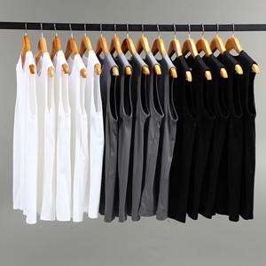 เสื้อกล้ามผ้าฝ้าย 230gsm เสื้อกล้ามออกกำลังกายผู้ชาย เสื้อยืดแขนกุดผู้ชาย เสื้อกล้าม เสื้อยืดแขนกุด ชุดออกกำลังกาย ชุดลำลอง ชุดทางการ - Product Image 2