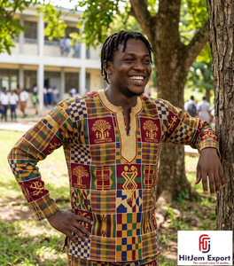 Tissu en coton imprimé africain de haute qualité pour vêtements et décoration intérieure, fourniture en gros, fabricant OEM ODM - Product Image 5