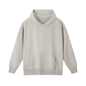 Sweat à capuche personnalisé en molleton de coton, style décontracté streetwear, avec impression sérigraphique et impression en relief, logo personnalisé - Product Image 1