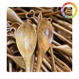 Cuchara de Madera Natural, Utensilio de Cocina Ecológico para Cocinar, Mezclar y Servir Alimentos - Product Image 6