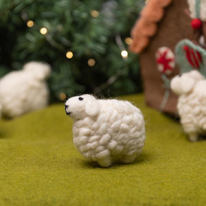 Handmade Felt Sheep Ornament Wool Farm Animal Hanging <b>Decor</b> Christmas <b>Tree</b> Toy <b>Easter</b> Lamb Gift Child Wholesale Bulk - Product Image 4