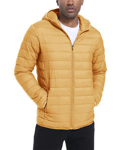 Factory Direct Custom <b>Mens</b> Polyester Nylon Wind Breaker Jacket With Hoodie Casual Lightweight Winter Coats <b>Men's</b> Puffer Jackets - Product Image 1