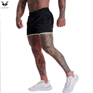 Black White Contrast Color With Own Hand Made Latest Style Gym Wear Eco Friendly Soft Touch Fabric Fitness Workout Sport <b>Shorts</b> - Product Image 4