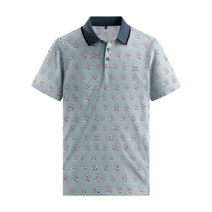 เสื้อกอล์ฟผู้ชายคุณภาพสูง ระบายอากาศได้ดี ผลิตจากผ้าโพลีเอสเตอร์และสแปนเด็กซ์ ยืดได้ 4 ทิศทาง สวมใส่สบาย - Product Image 2