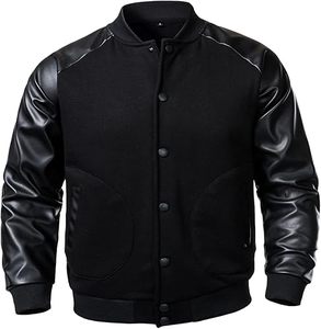 Chaqueta Varsity Modelo 04 de Shaghaf Sports Wear Impex, Nuevo Diseño, para Hombre, con un Solo Botón, Casual, de Invierno, Resistente al Viento, Bordada, 100% Sólida - Product Image 5