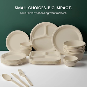 Bandeja Cuadrada de Bagazo para Alimentos con Tapa, Contenedor Desechable Compostable para Llevar, Ecológico, Biodegradable, Uso Casual - Product Image 6