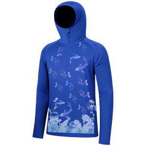 Sweat-shirt de pêche unisexe UPF 50 à manches longues, impression par sublimation, protection solaire anti-UV, polyester - Product Image 4