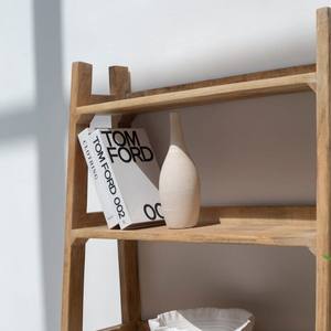 Librería Escalera Vandana Merino Vesta de Madera de Mango, Mueble de Almacenamiento Moderno de Madera Sólida - Product Image 4