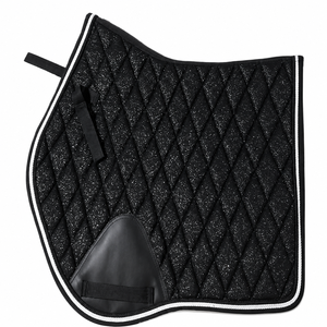 Black White <b>Red</b> <b>Glitter</b> Horse Saddle Pad Equestrian Breathable Customized Sparkle cloth Cotton Supplier Manufacturer Kanpur - Product Image 1
