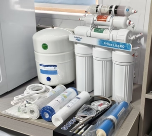 Système <span class=keywords><strong>de</strong></span> filtration d'<span class=keywords><strong>eau</strong></span> par osmose inverse OEM ODM à 5, 6 ou 7 étapes avec système RO 100 GPD, personnalisation du logo - Product Image 3