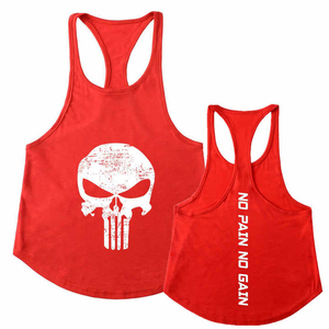 เสื้อกล้ามผู้ชายขายส่ง รับทำโลโก้ เสื้อออกกำลังกายวิ่ง ระบายอากาศได้ดี ผ้าฝ้าย ฟิตเนส ฝึกซ้อม ราคาโรงงาน รับผลิตแบบ OEM ODM - Product Image 5