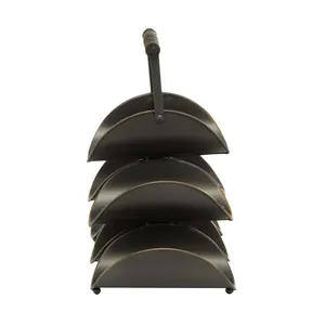 <b>Modern</b> Farmhouse Stainless Steel Waterproof <b>Wine</b> Holder <b>Rack</b> 6 Bottle Capacity Durable Design for Kitchen Counter Display - Product Image 6