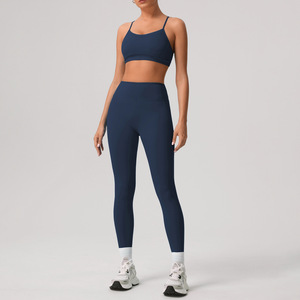 Seamless Women's Yoga Bra Sets Halter Neck <b>Turtleneck</b> Quick Dry Spandex/Nylon 3-Piece Sport Gym Fitness Running Clothing - Product Image 3