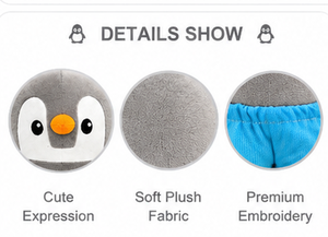 Peluche de Pingüino, Adorable Muñeco de Peluche de Pingüino, Tela Velboa Suave, Animal de Peluche, Cojín de Animal Invernal, Regalo, Peluche Coleccionable, OEM - Product Image 3