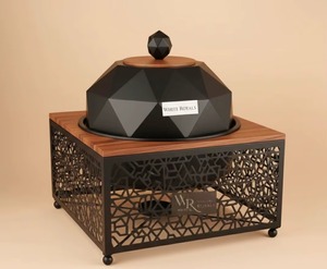 Casserole carrée en céramique blanche avec couvercle, chauffe-plats isolé, design moderne et luxueux, finition polie - Product Image 4