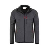 Polartec Fleecejacke mit Stehkragen und Kapuze, Winddicht, Atmungsaktiv, Anpassbares Logo, Winter-Sportmantel für Herren