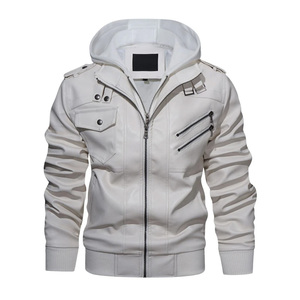 Chaqueta de Cuero de Piel de Oveja para Hombre, Talla y Color Personalizados, con Capucha, Reversible, Impermeable, con Logotipo Frontal, 2026 - Product Image 1