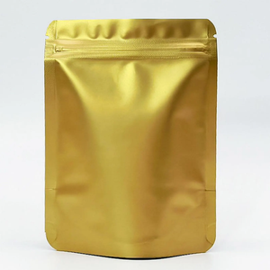 Sachet d'emballage alimentaire professionnel violet, pochette verticale avec fenêtre et fermeture éclair, logo personnalisé imprimé, sachet en Mylar - Product Image 5