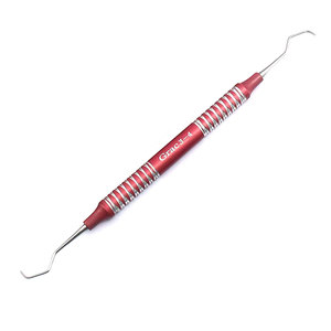 Lot de 7 Curettes Dentaires Gracey à Manche Creux, Instruments Dentaires Manuels Certifiés CE, Poignées Colorées, Acier Inoxydable, Soins Bucco-Dentaires, Double Usage - Product Image 6
